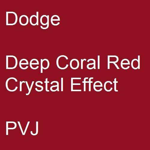 Dodge, Deep Coral Red Crystal Effect, PVJ.